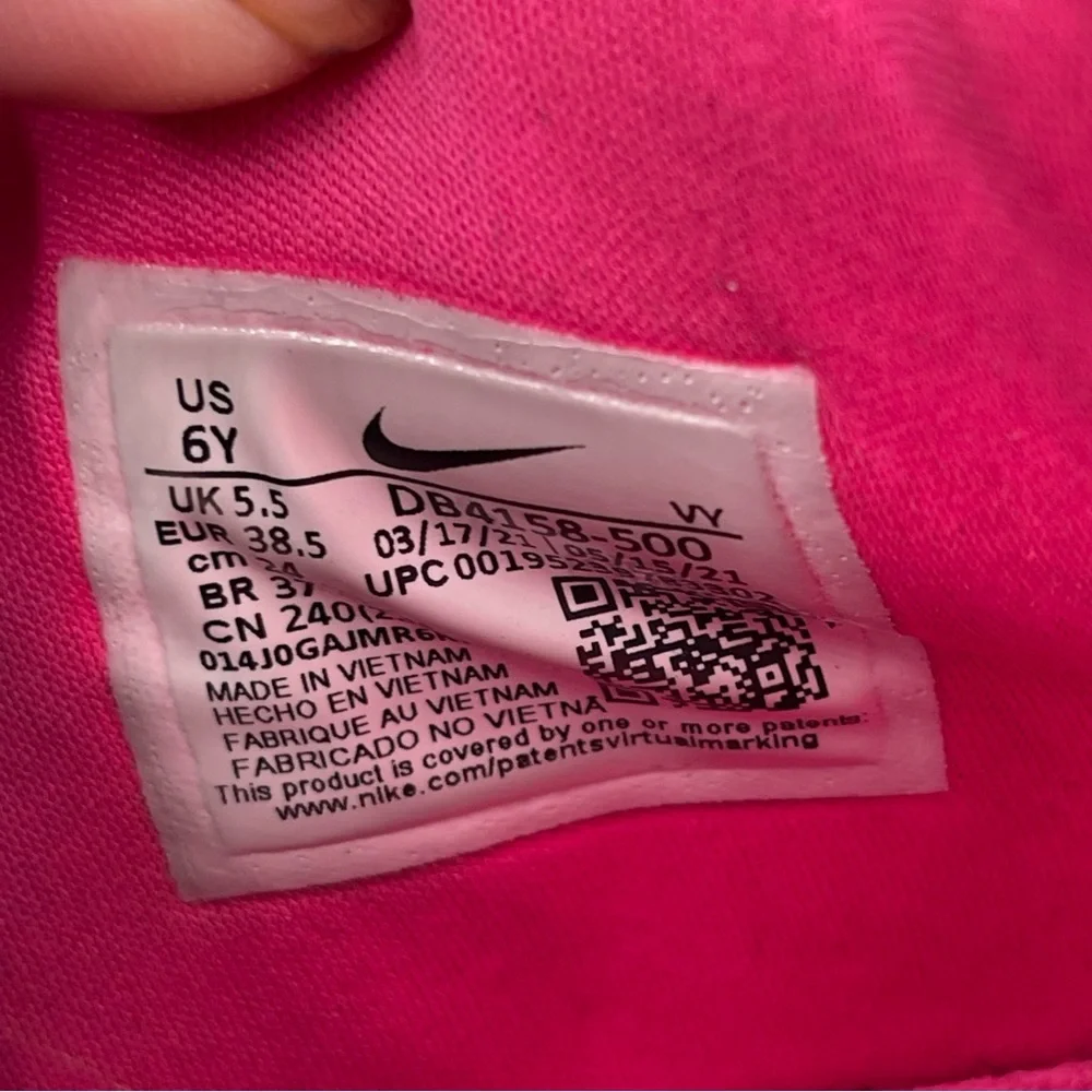 👞 Nike Unisex Zoom Freak 3-SZ 6 Y-Purple Pink Low Top Lace- Up Running Shoe
